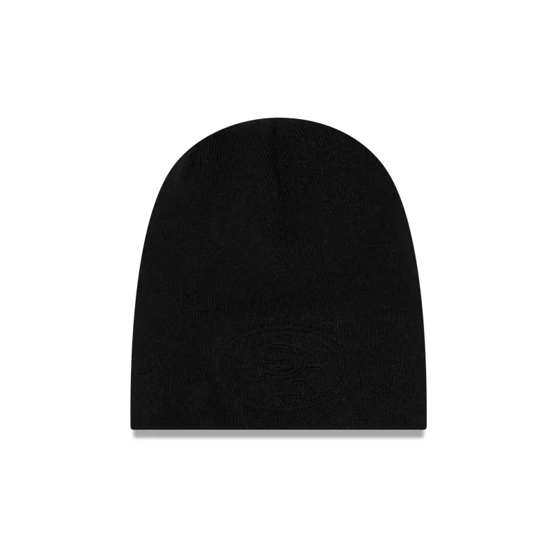 San Francisco 49ers Tonal Cuffless Knit Beanie Hat made by New Era