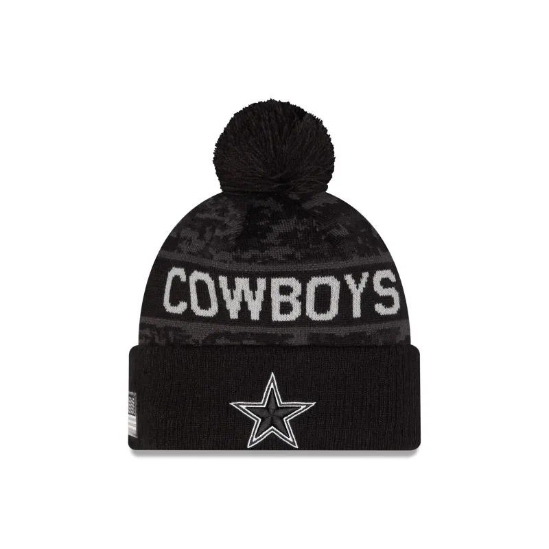 Dallas Cowboys 2026 Salute to Service Pom Knit Hat made by New Era