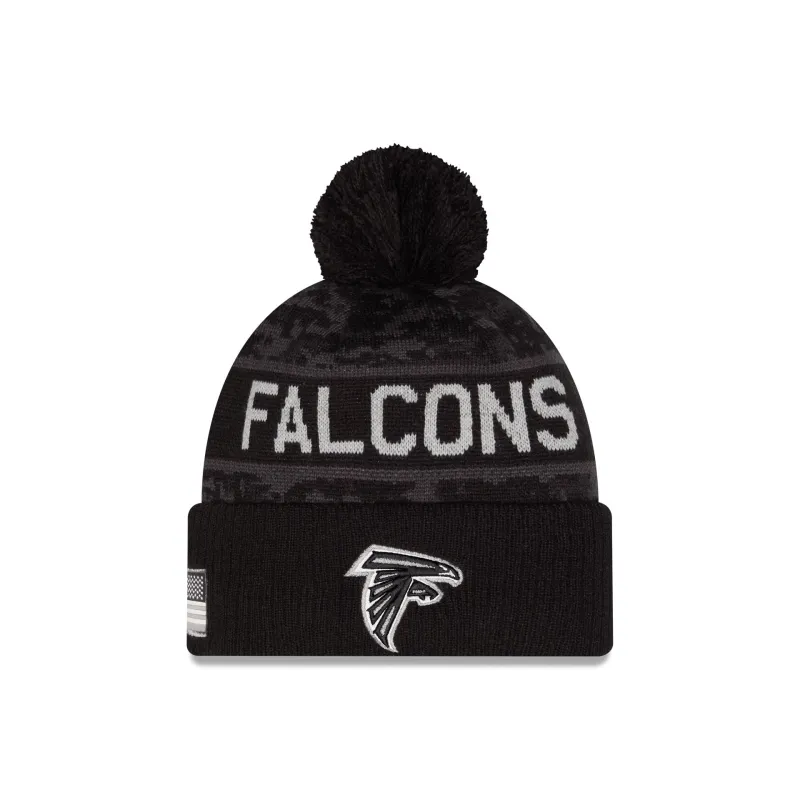 Atlanta Falcons 2026 Salute to Service Pom Knit Hat made by New Era