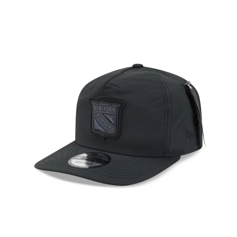 Alpha Industries x New York Rangers Black 19TWENTY Adjustable Hat made by New Era
