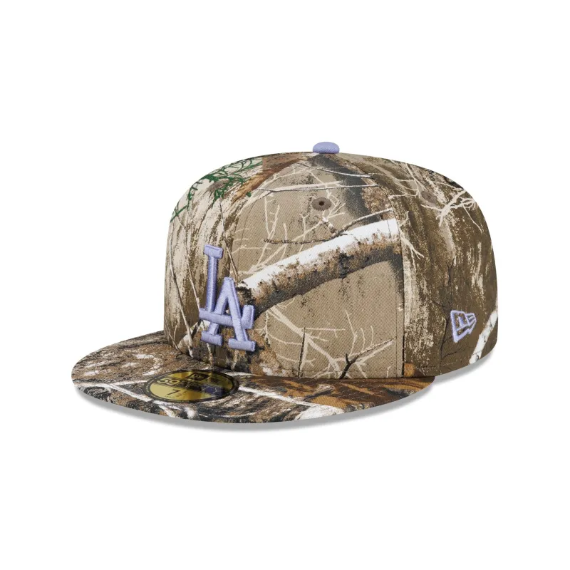 Los Angeles Dodgers Realtree Pastel 59FIFTY Fitted Hat made by New Era