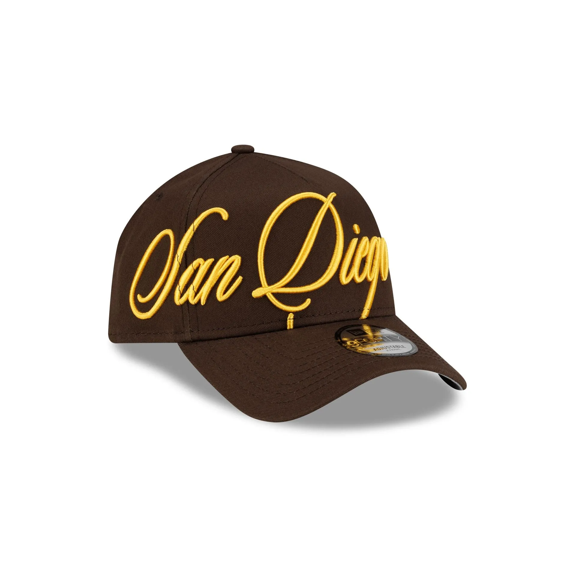 San Diego Padres Calligraphic 9FORTY A-Frame Snapback Hat sold by New Era product image thumbnail 3
