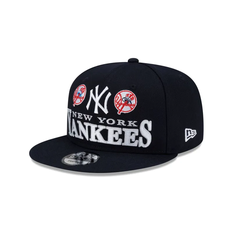 New York Yankees Throwback 9FIFTY Snapback Hat made by New Era