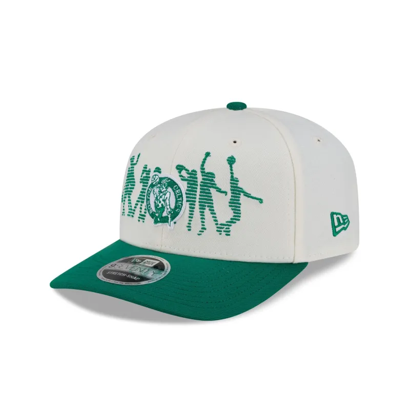 Boston Celtics Game Time 9SEVENTY Stretch-Snap Hat made by New Era