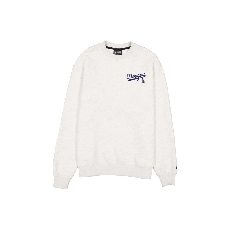 Los Angeles Dodgers Mini Script Gray Crewneck made by New Era