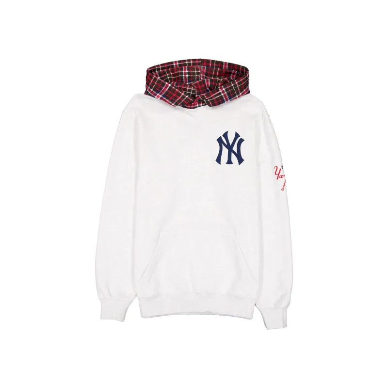 New York Yankees Old School Gray Snap Hoodie made by New Era