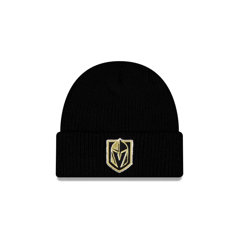 Vegas Golden Knights Black Cuff Knit Beanie Hat made by New Era
