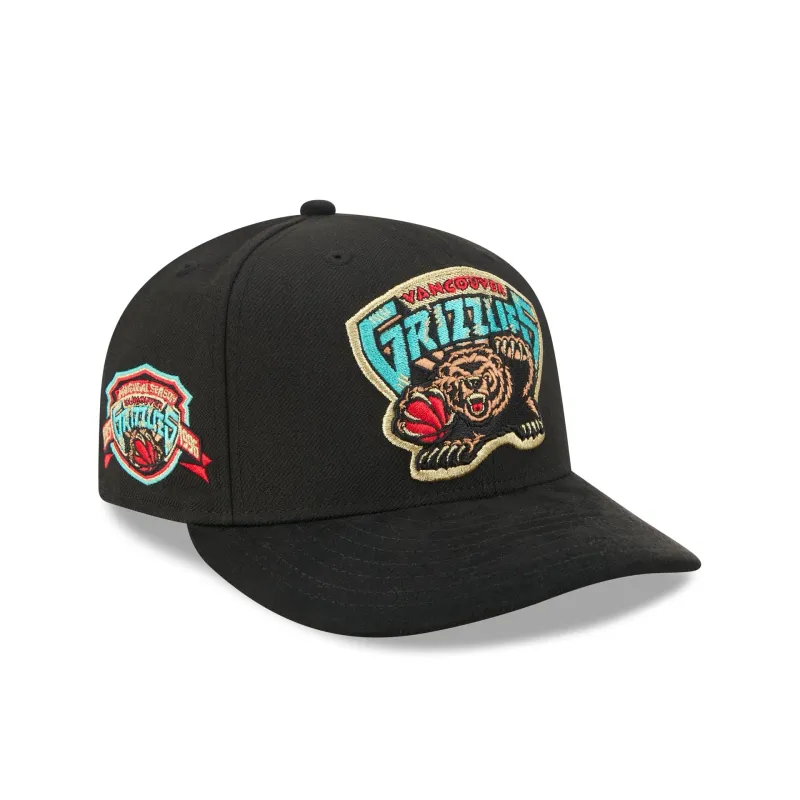 Vancouver Grizzlies Hardwood Classics Side Patch 9FIFTY Snapback Hat made by New Era