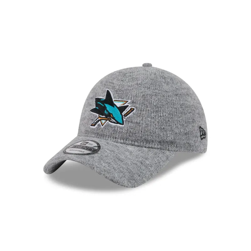 San Jose Sharks Gray Wool 9TWENTY Adjustable Hat made by New Era