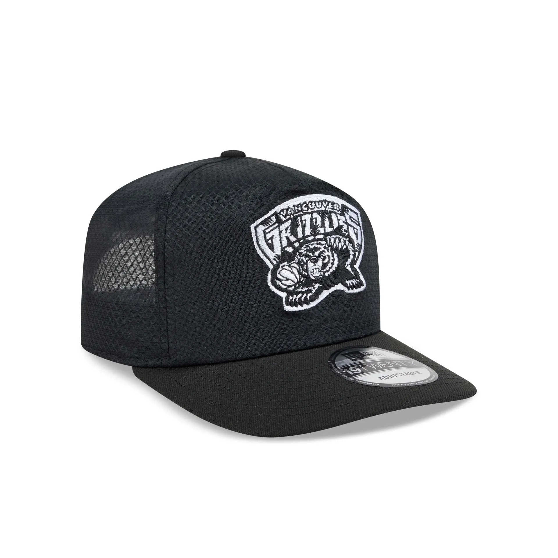 Vancouver Grizzlies Black & White Mesh 19TWENTY Trucker Hat sold by New Era product image thumbnail 3