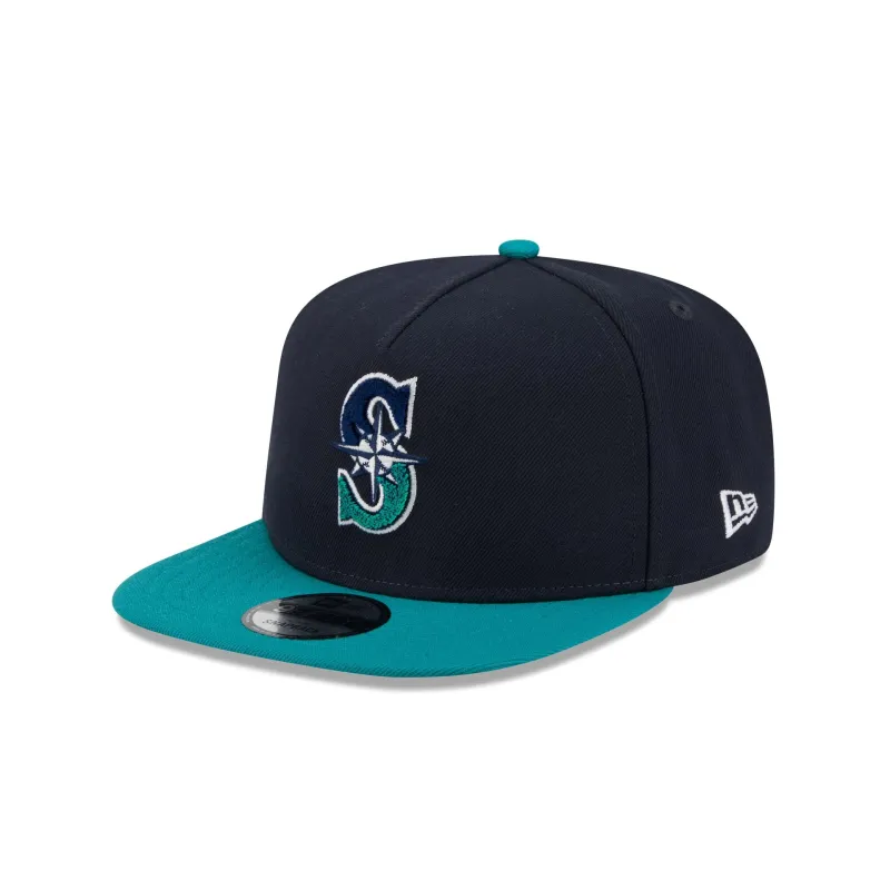 Seattle Mariners Fade Logo 9FIFTY A-Frame Snapback Hat made by New Era