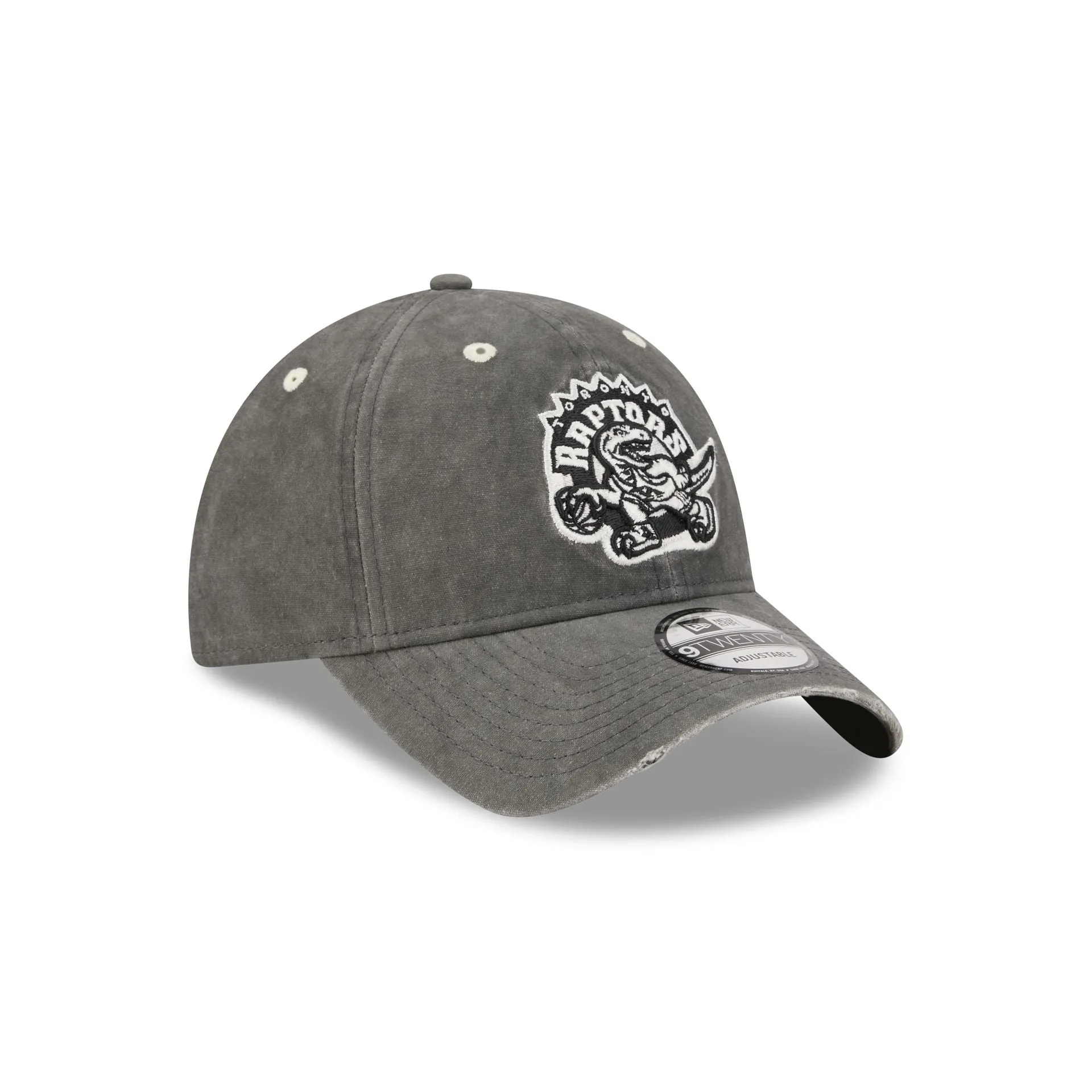 Toronto Raptors Washed Black Cotton 9TWENTY Adjustable Hat sold by New Era product image thumbnail 3