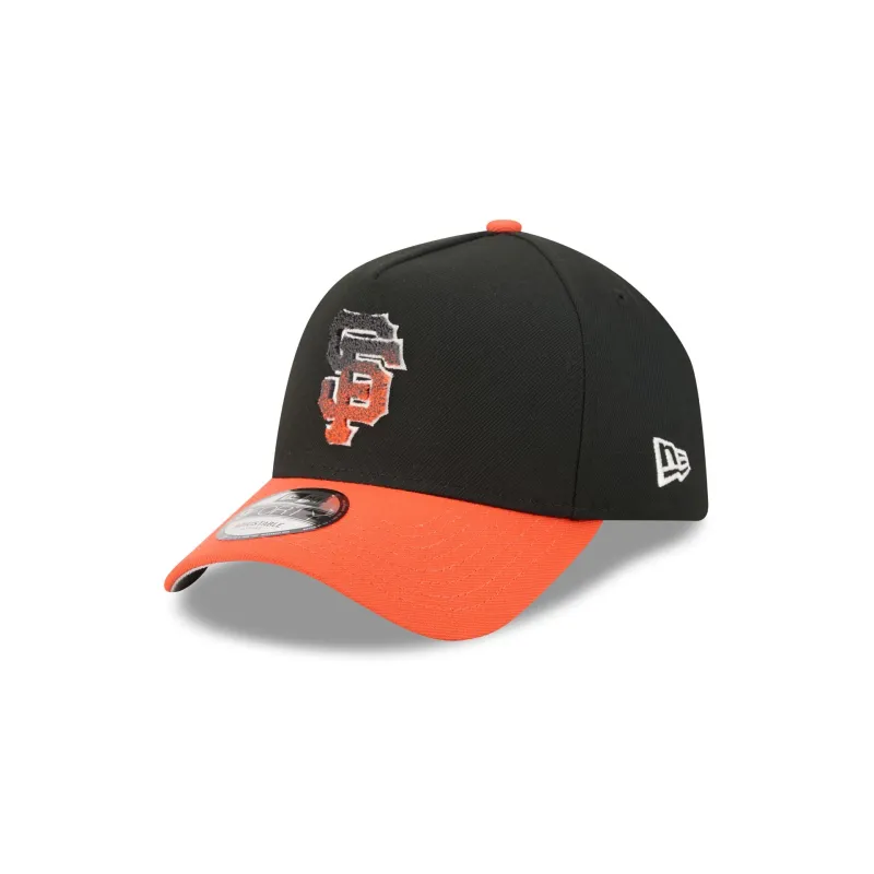 San Francisco Giants Fade Logo 9FORTY A-Frame Snapback Hat made by New Era