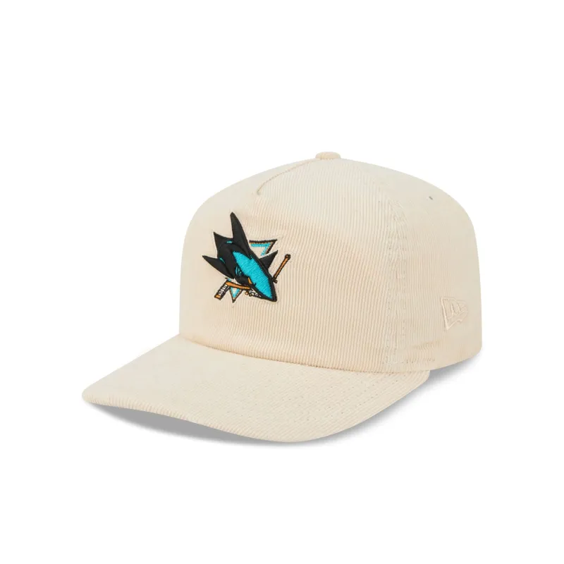 San Jose Sharks Chrome Corduroy 19TWENTY Adjustable Hat made by New Era