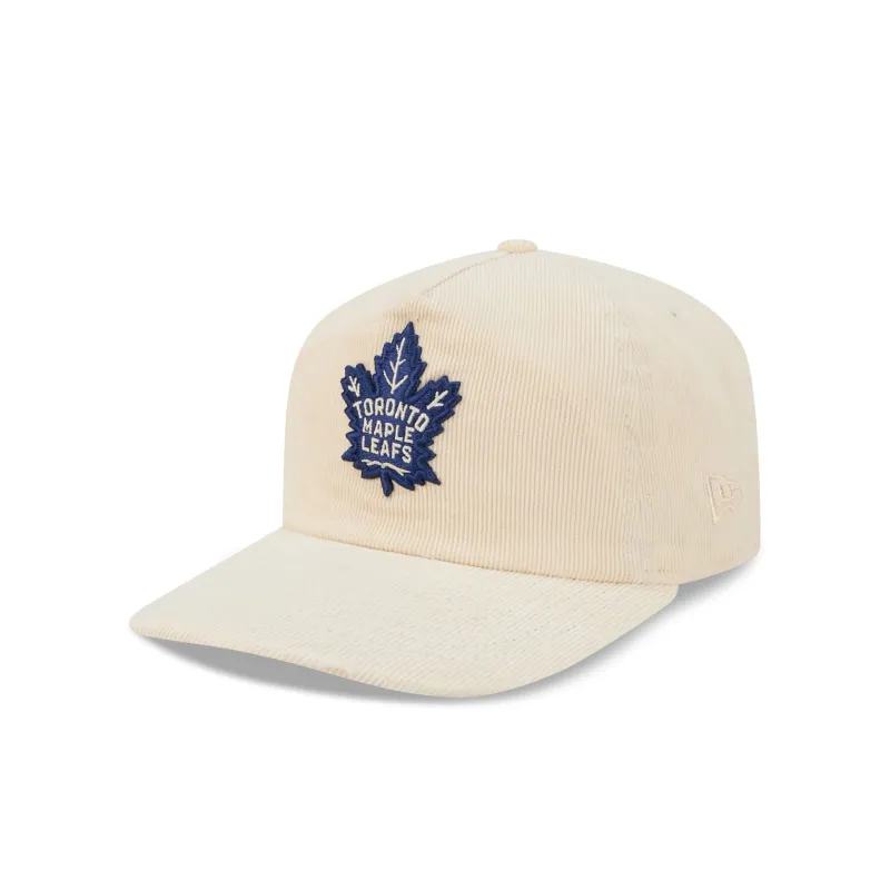 Toronto Maple Leafs Chrome Corduroy 19TWENTY Adjustable Hat made by New Era