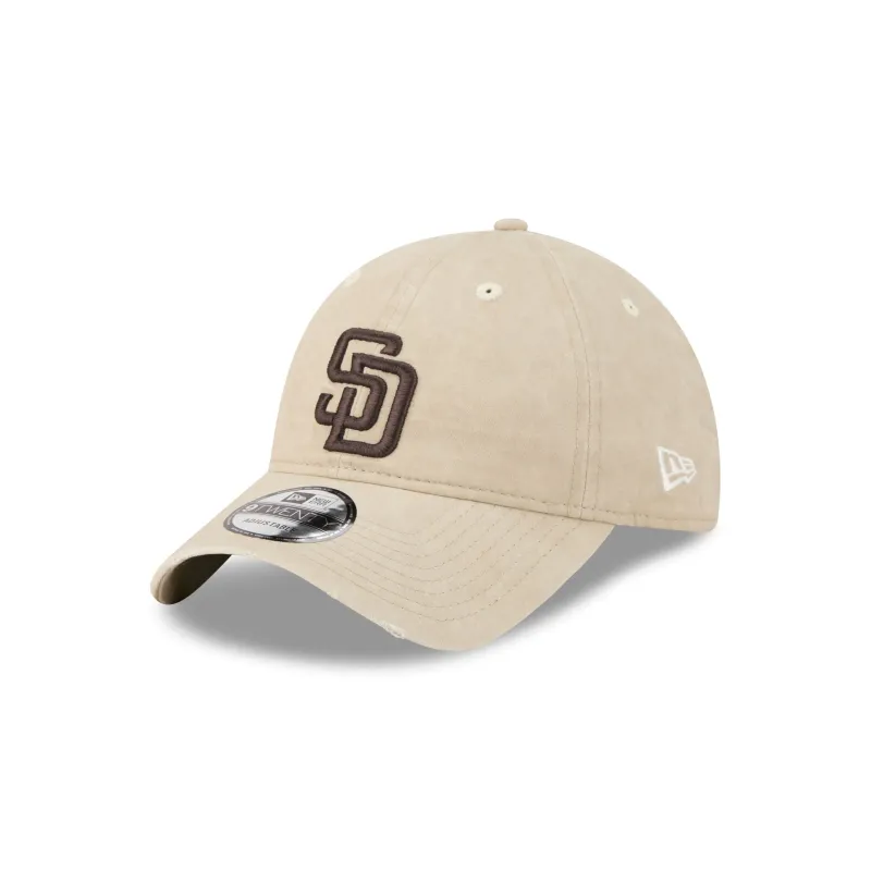 San Diego Padres Washed Stone Cotton 9TWENTY Adjustable Hat made by New Era