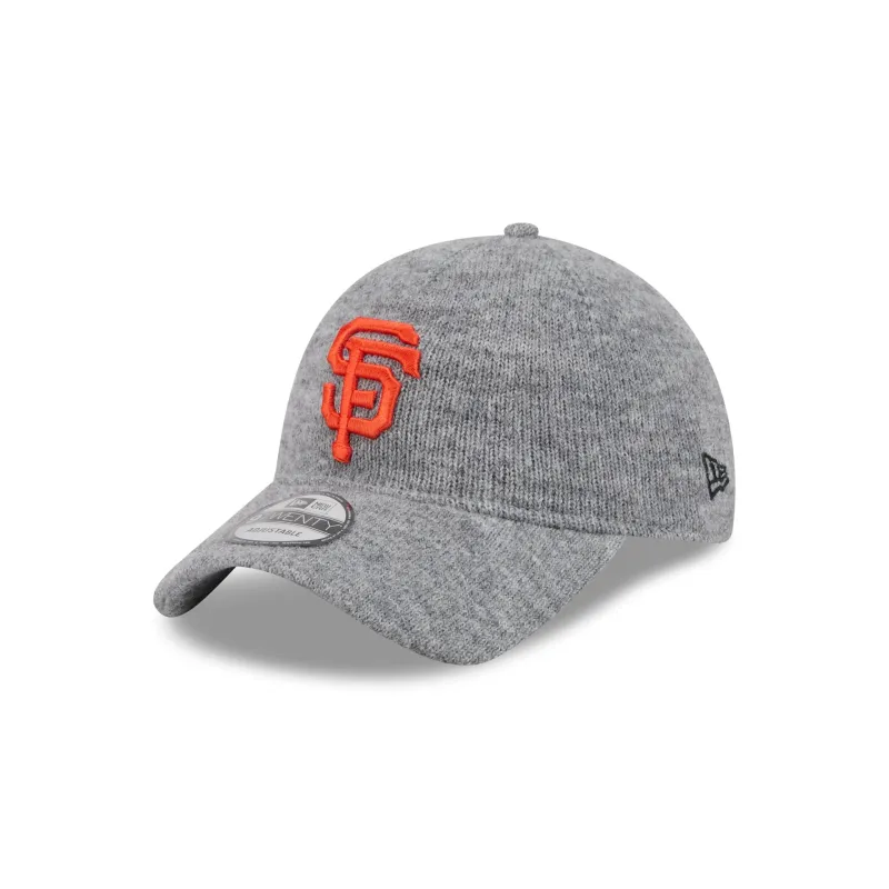 San Francisco Giants Gray Wool 9TWENTY Adjustable Hat made by New Era
