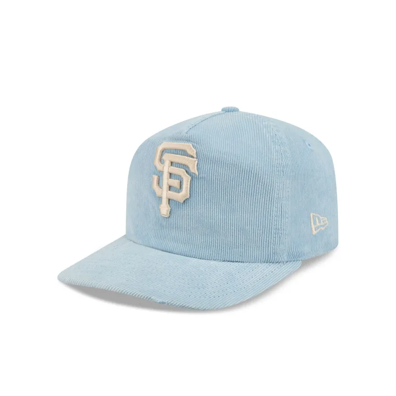 San Francisco Giants Sky Blue Washed Corduroy 19TWENTY Adjustable Hat made by New Era