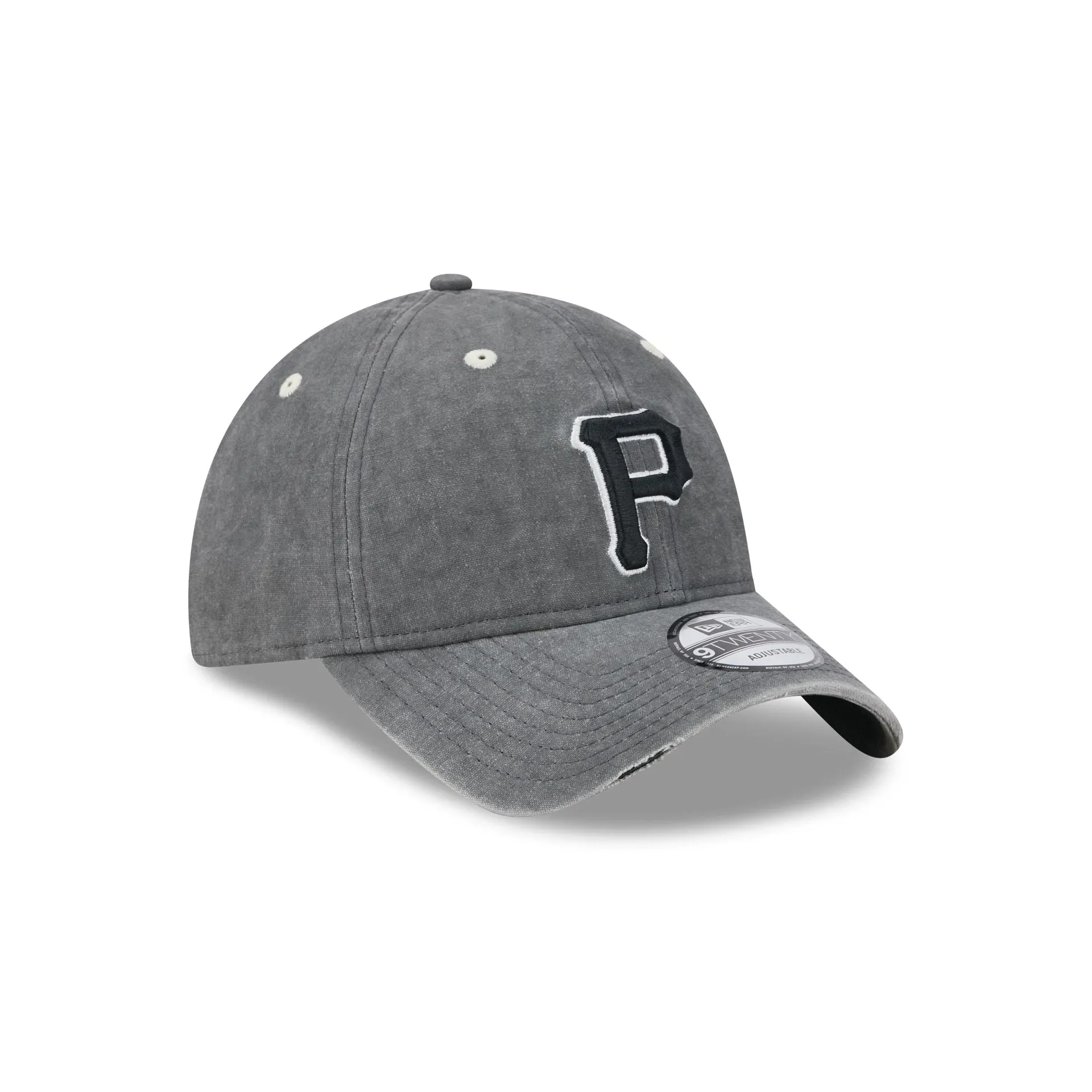 Pittsburgh Pirates Washed Black Cotton 9TWENTY Adjustable Hat sold by New Era product image thumbnail 3