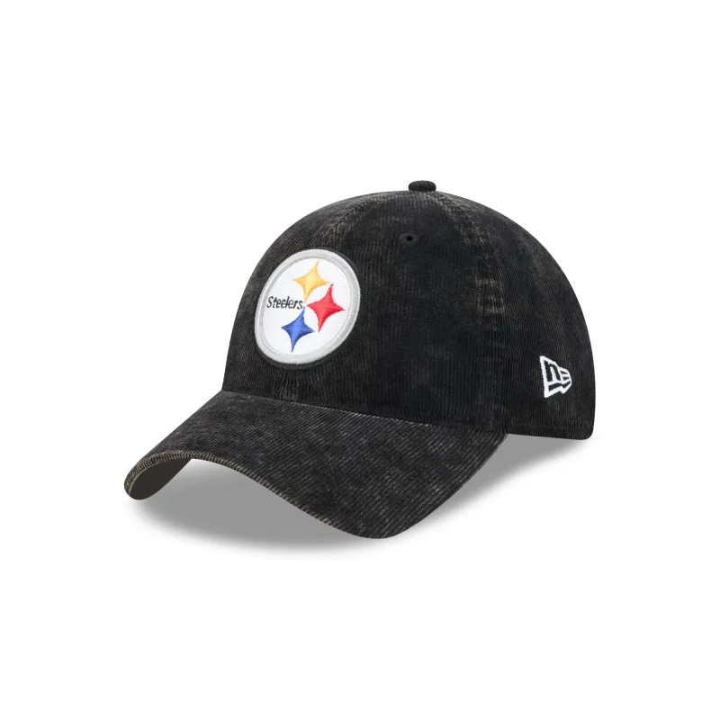 Pittsburgh Steelers Washed Cord 9TWENTY Adjustable Hat made by New Era