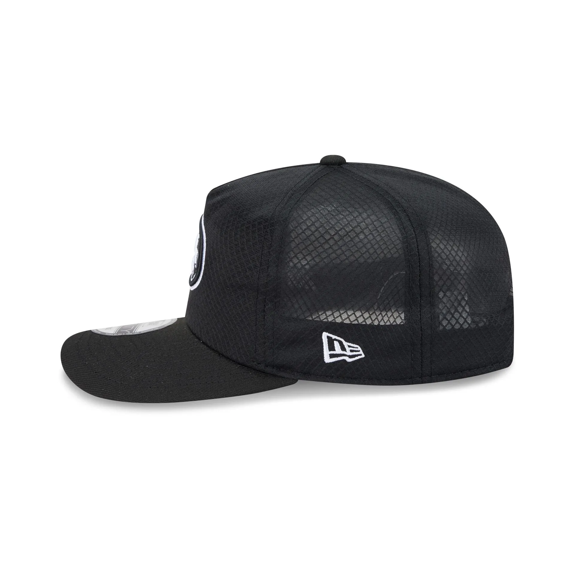 San Francisco 49ers Black & White Mesh 19TWENTY Trucker Hat sold by New Era product image thumbnail 4