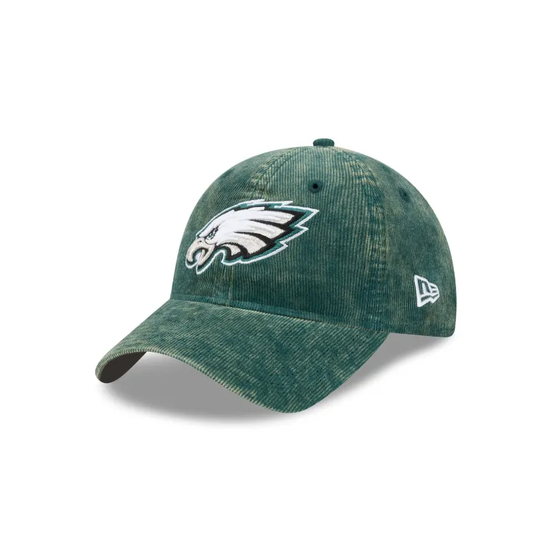 Philadelphia Eagles Washed Cord 9TWENTY Adjustable Hat made by New Era