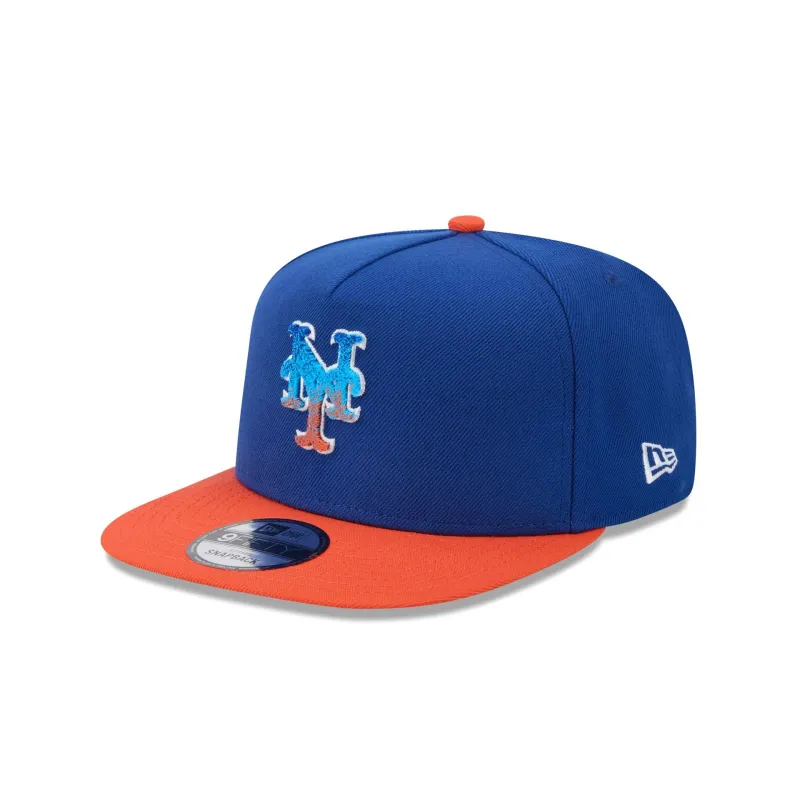 New York Mets Fade Logo 9FIFTY A-Frame Snapback Hat made by New Era
