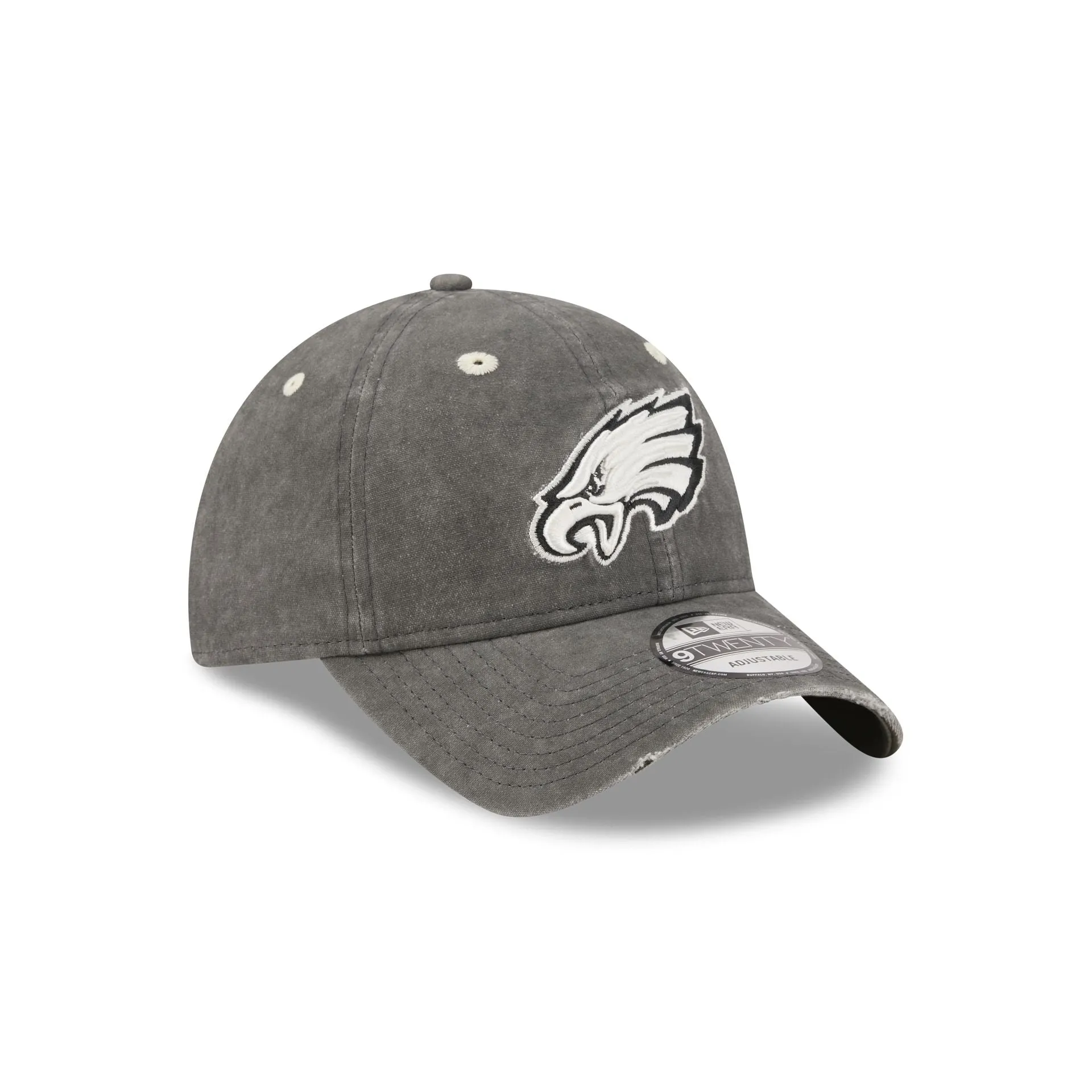 Philadelphia Eagles Washed Black Cotton 9TWENTY Adjustable Hat sold by New Era product image thumbnail 3
