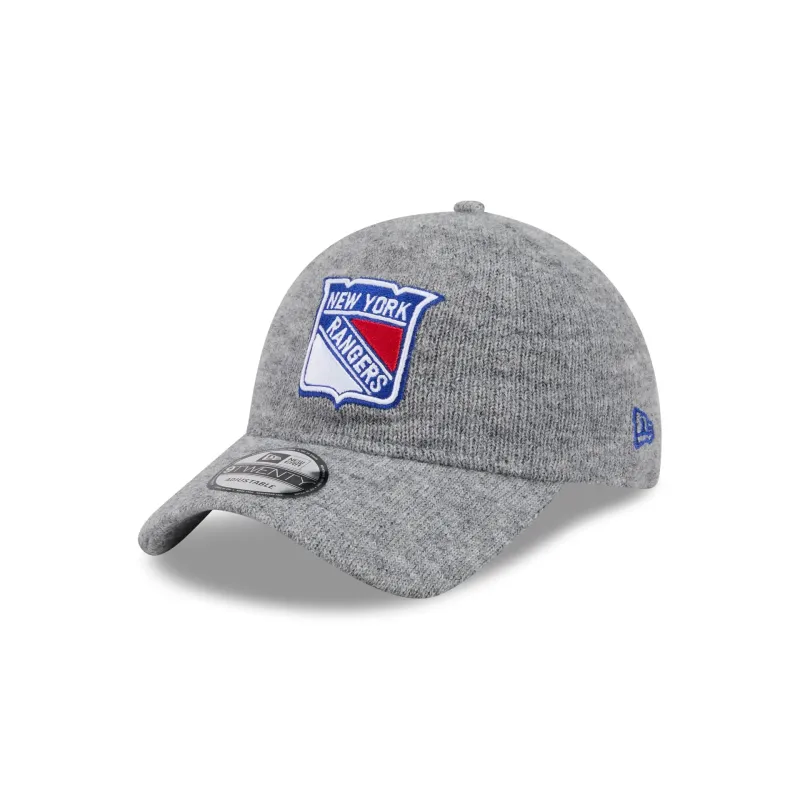 New York Rangers Gray Wool 9TWENTY Adjustable Hat made by New Era