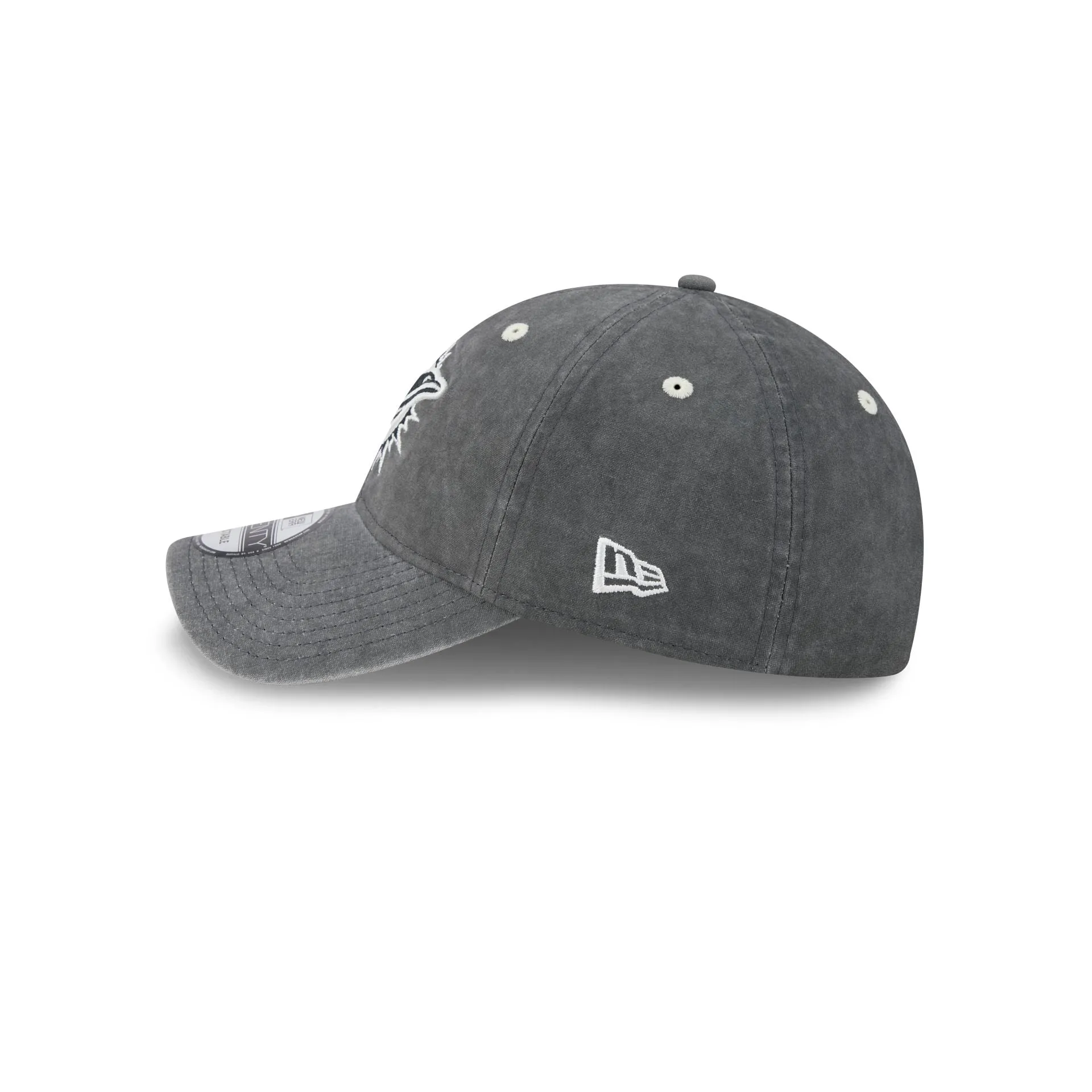 Miami Dolphins Washed Black Cotton 9TWENTY Adjustable Hat sold by New Era product image thumbnail 4