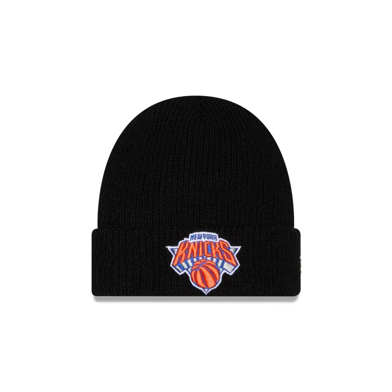 New York Knicks Black Cuff Knit Beanie Hat made by New Era