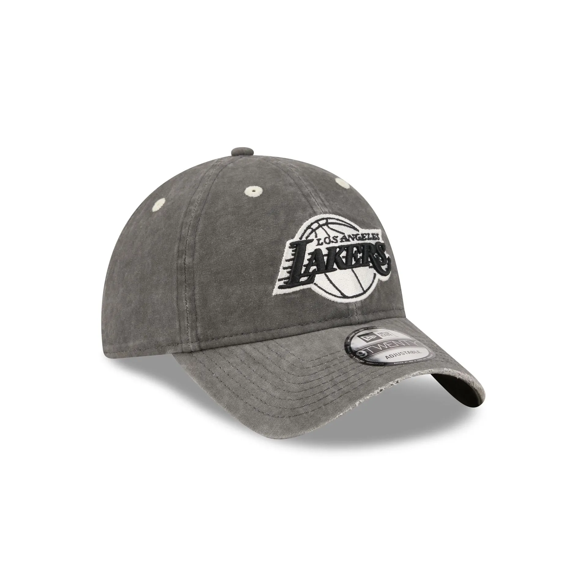 Los Angeles Lakers Washed Black Cotton 9TWENTY Adjustable Hat sold by New Era product image thumbnail 3