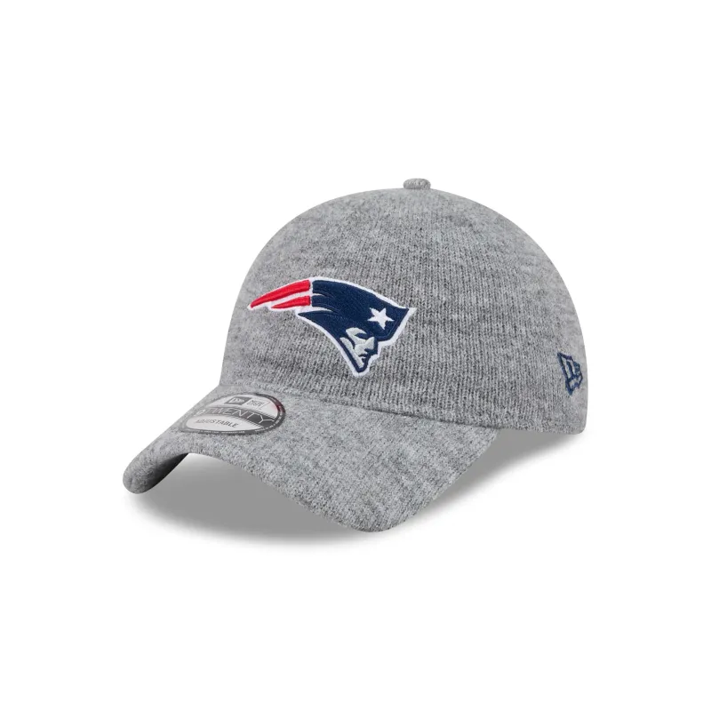 New England Patriots Gray Wool 9TWENTY Adjustable Hat made by New Era