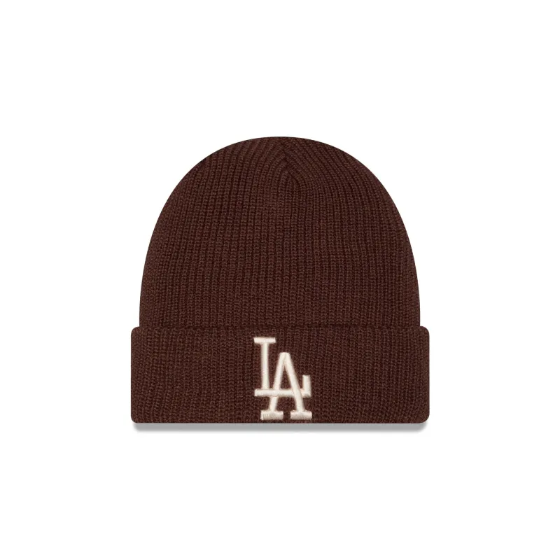 Los Angeles Dodgers Walnut Cuff Knit Beanie Hat made by New Era