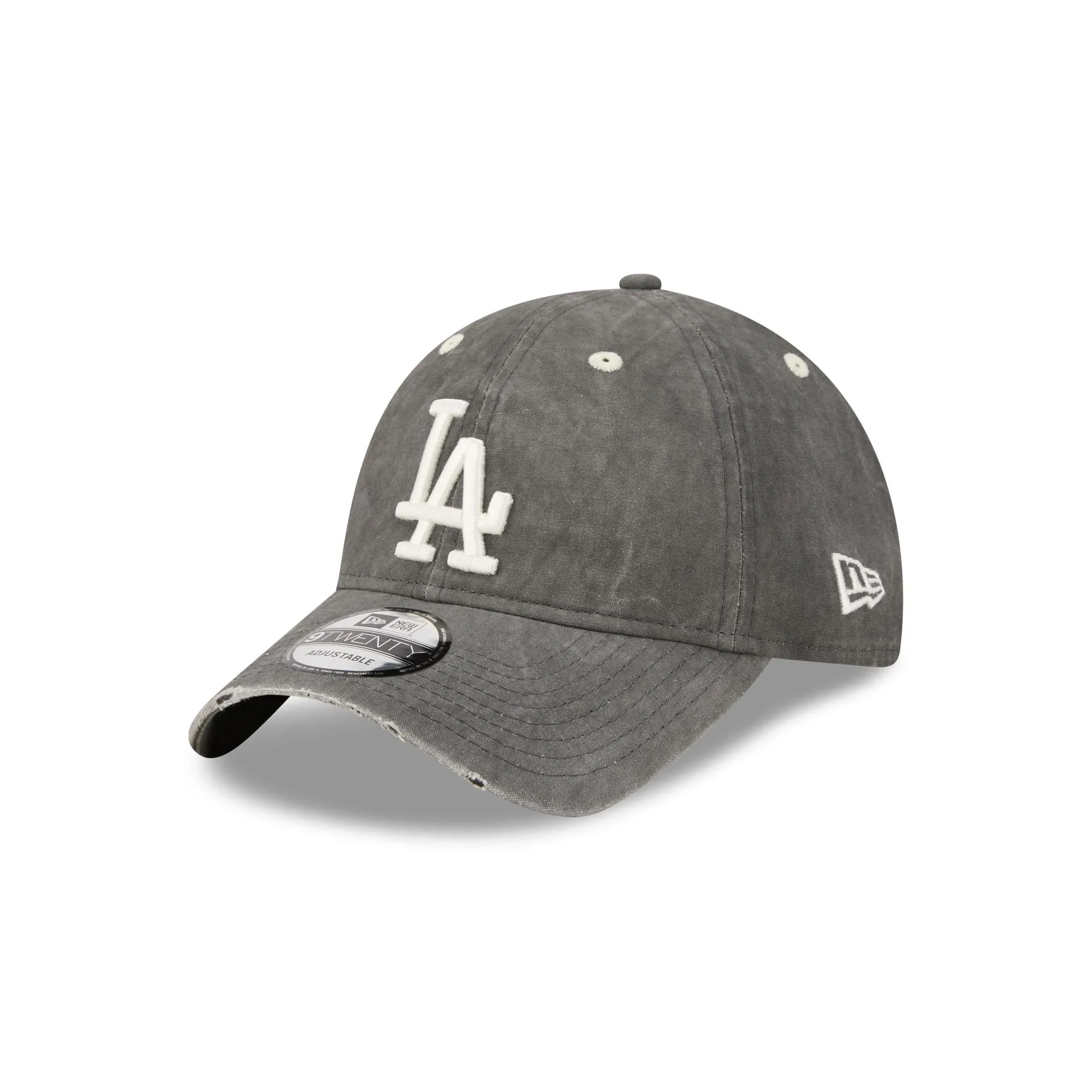 Los Angeles Dodgers Washed Black Cotton 9TWENTY Adjustable Hat sold by New Era
