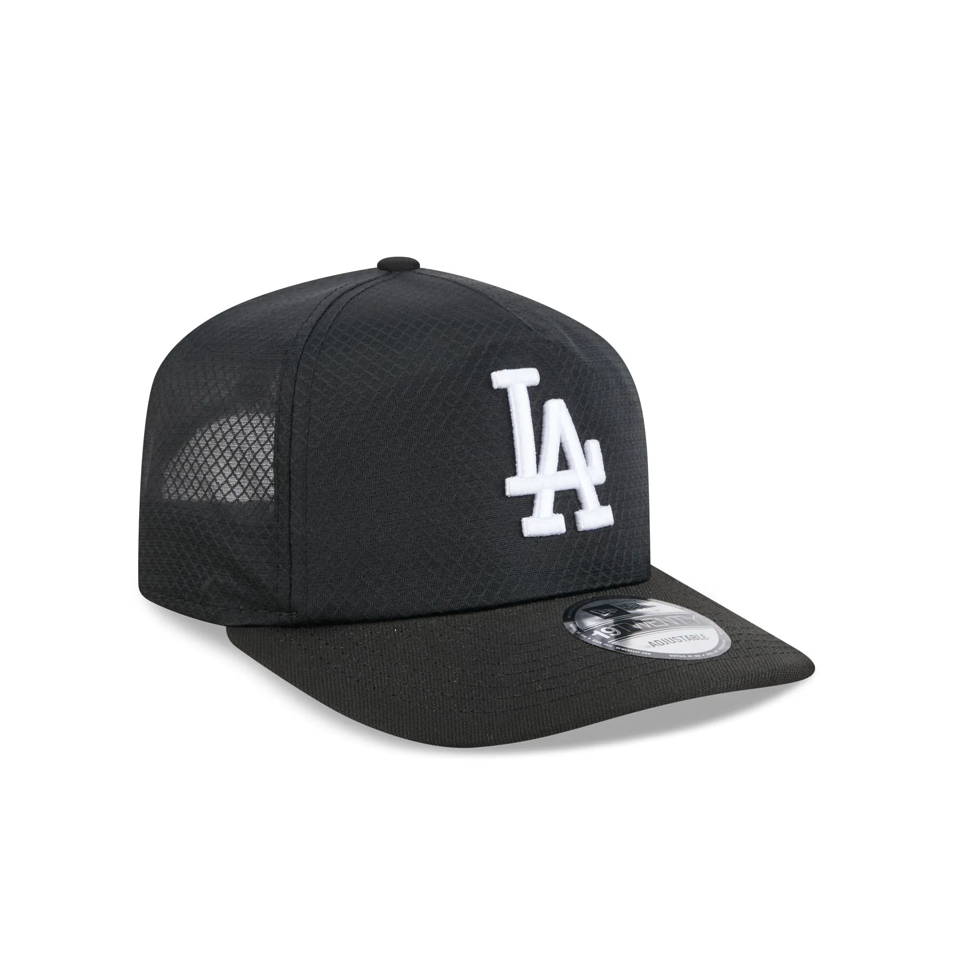 Los Angeles Dodgers Black & White Mesh 19TWENTY Trucker Hat sold by New Era product image thumbnail 3
