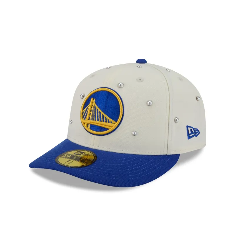 Golden State Warriors Chrome Pearl 59FIFTY Fitted Hat made by New Era