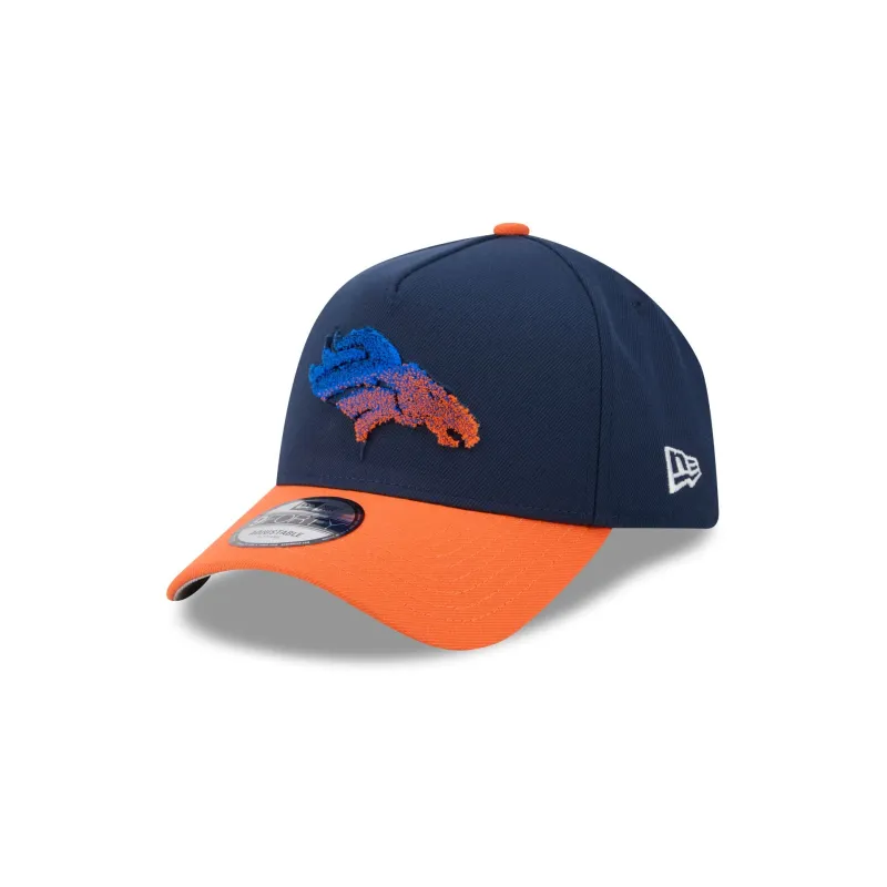 Denver Broncos Fade Logo 9FORTY A-Frame Snapback Hat made by New Era