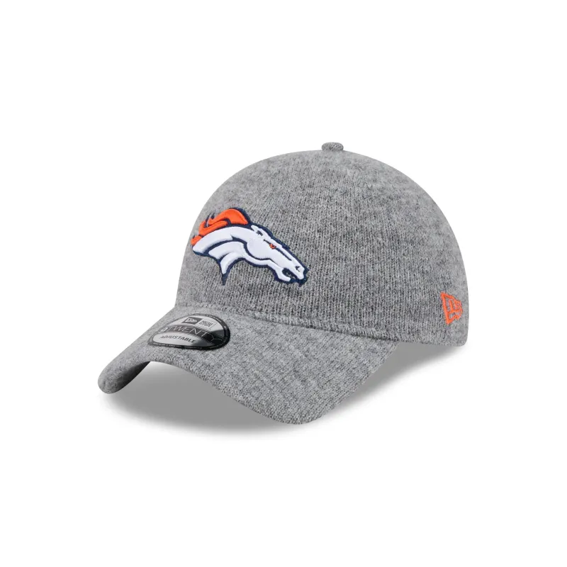 Denver Broncos Gray Wool 9TWENTY Adjustable Hat made by New Era