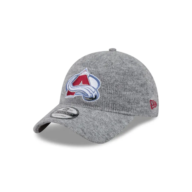 Colorado Avalanche Gray Wool 9TWENTY Adjustable Hat made by New Era
