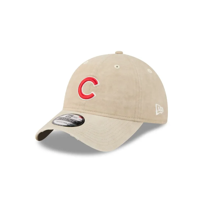 Chicago Cubs Washed Stone Cotton 9TWENTY Adjustable Hat made by New Era