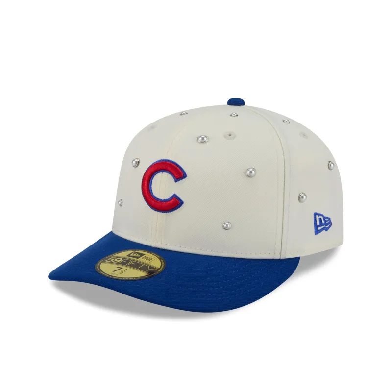 Chicago Cubs Chrome Pearl 59FIFTY Fitted Hat made by New Era