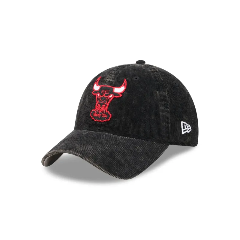 Chicago Bulls Washed Cord 9TWENTY Adjustable Hat made by New Era