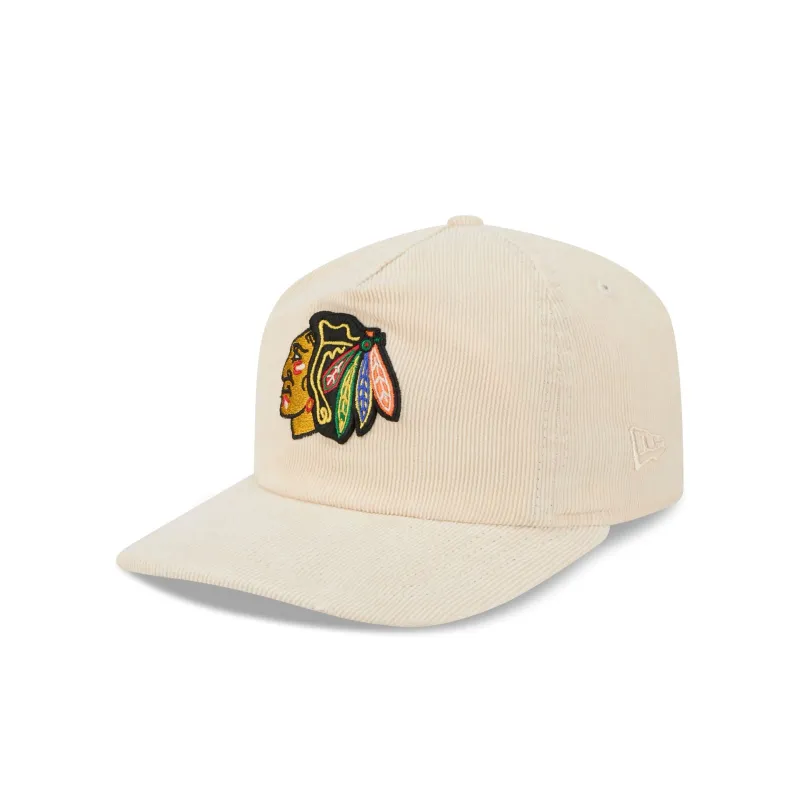 Chicago Blackhawks Chrome Corduroy 19TWENTY Adjustable Hat made by New Era