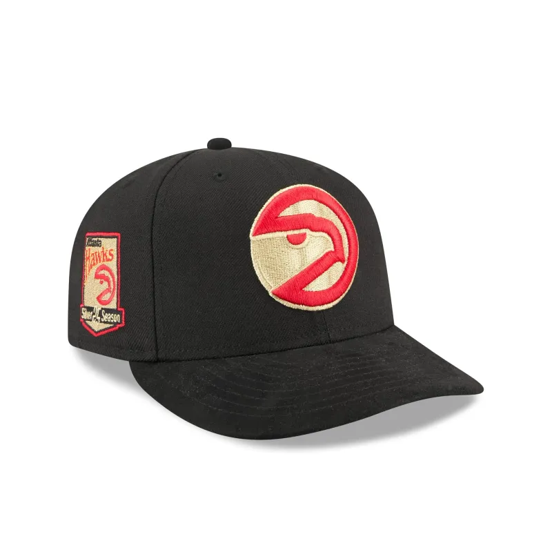 Atlanta Hawks Hardwood Classics Side Patch 9FIFTY Snapback Hat made by New Era
