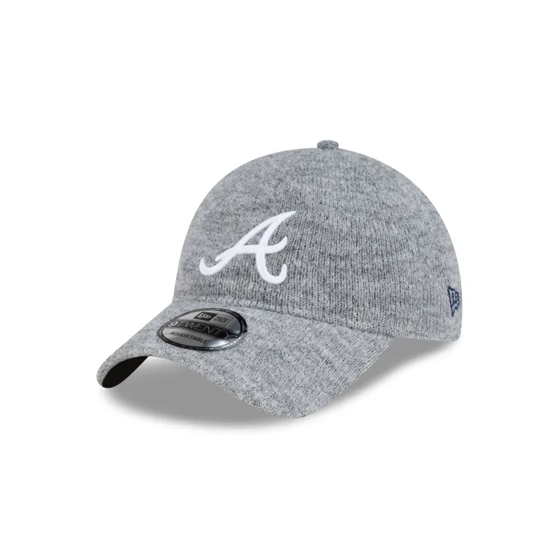 Atlanta Braves Gray Wool 9TWENTY Adjustable Hat made by New Era