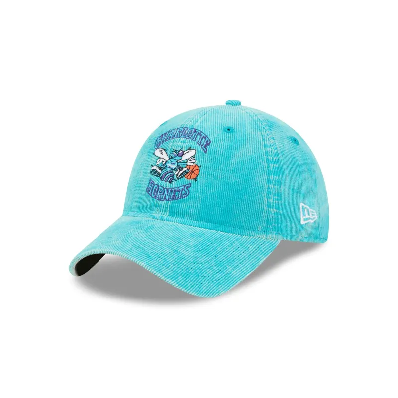 Charlotte Hornets Washed Cord 9TWENTY Adjustable Hat made by New Era