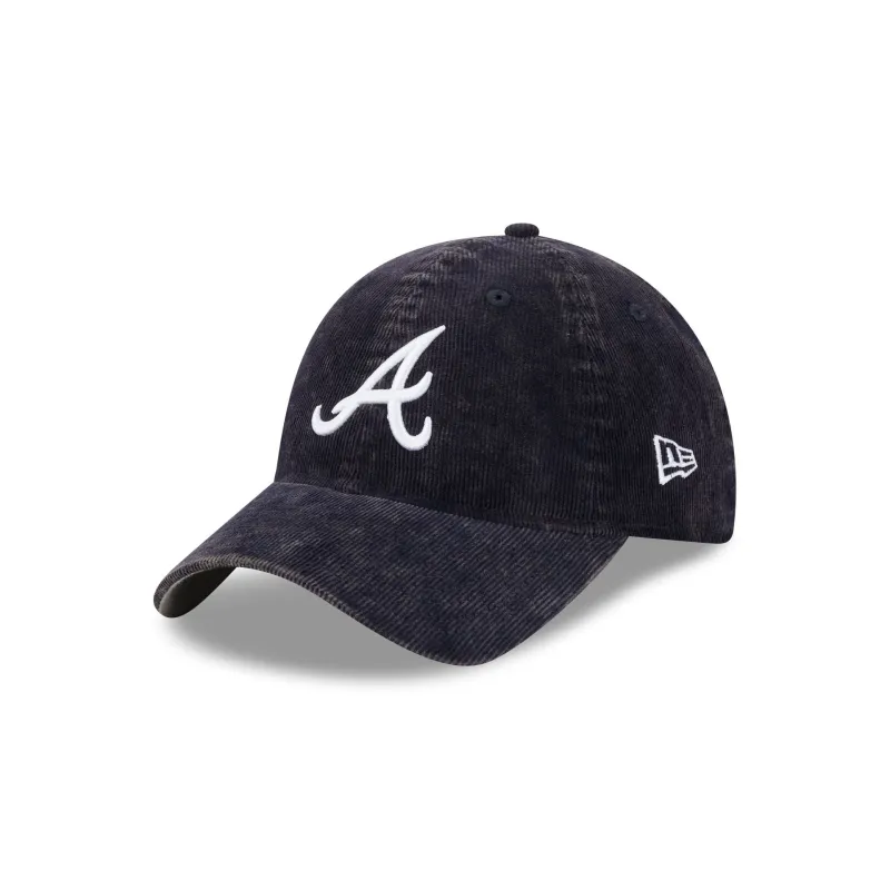 Atlanta Braves Washed Cord 9TWENTY Adjustable Hat made by New Era
