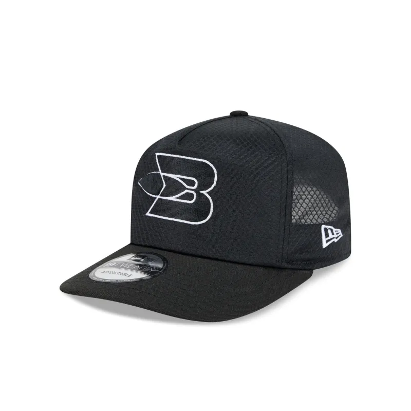 Buffalo Braves Black & White Mesh 19TWENTY Trucker Hat made by New Era
