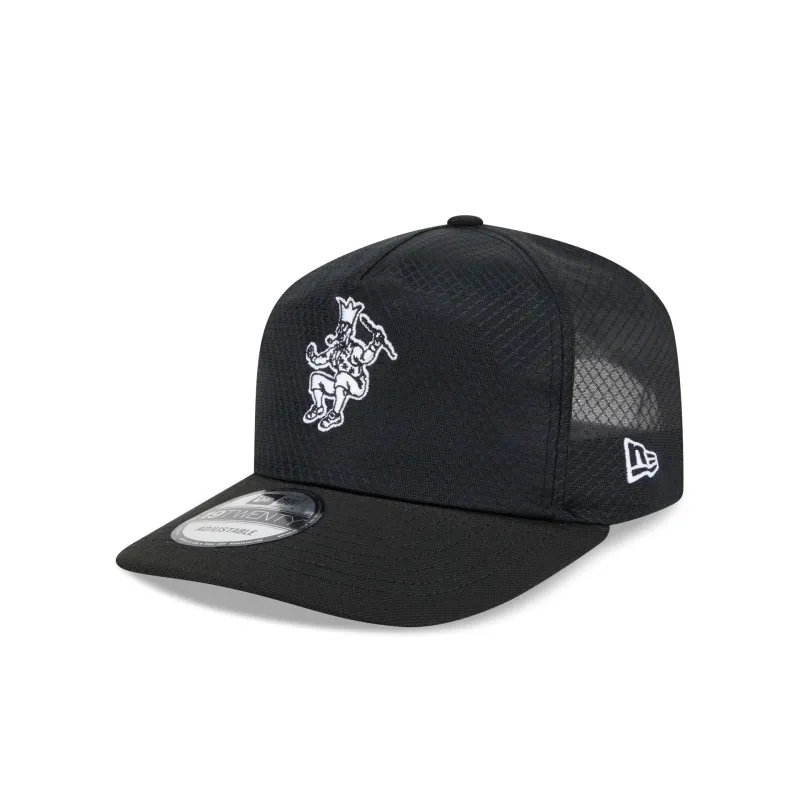 Boston Celtics Black & White Mesh 19TWENTY Trucker Hat made by New Era